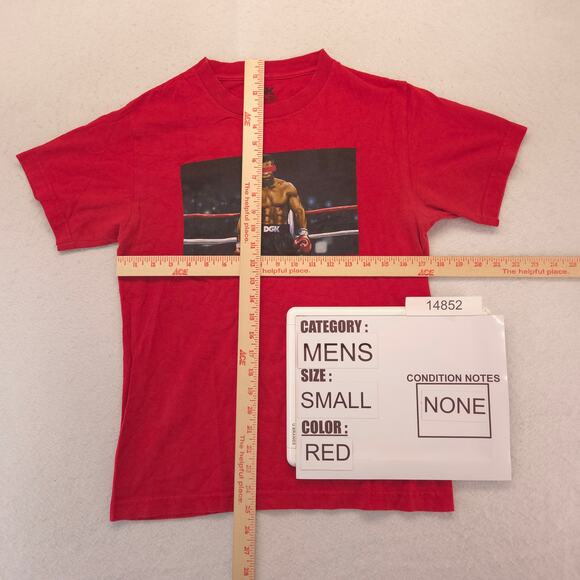 DGK Mike Tyson Short Sleeve Graphic Crew Neck Shirt Mens Size Small S Red - Picture 5 of 9
